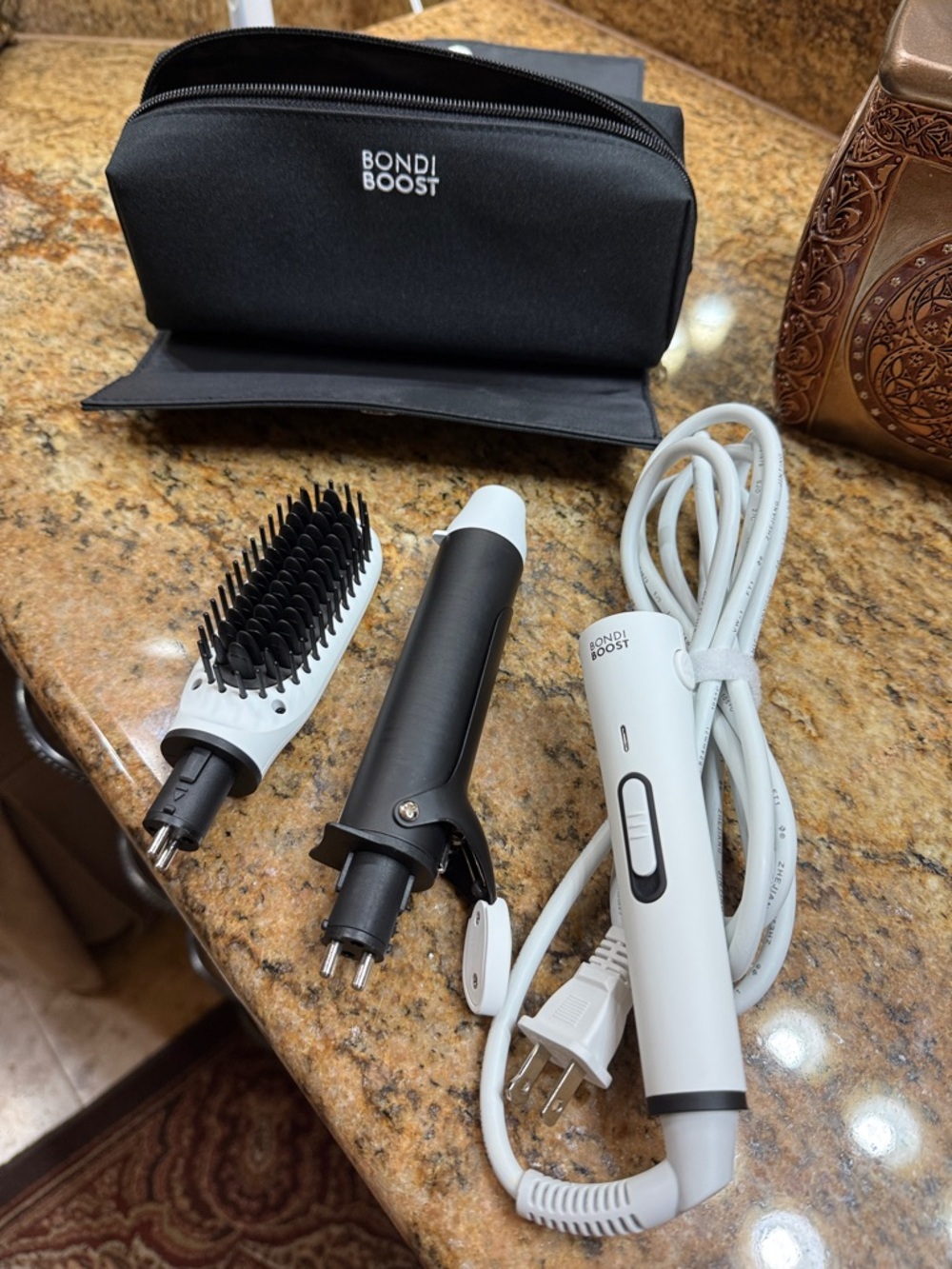 BondiBoost White 3-in-1 Women’s Hair Styling Tool Set